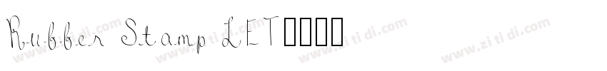 Rubber Stamp LET字体转换